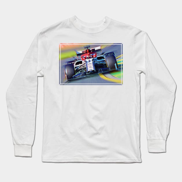 Kimi Raikkonen Long Sleeve T-Shirt by DeVerviers